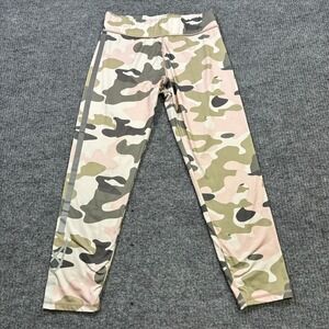 Mink Pink Move Womens Leggings Size M Multicolor Camouflage Crop Pull On